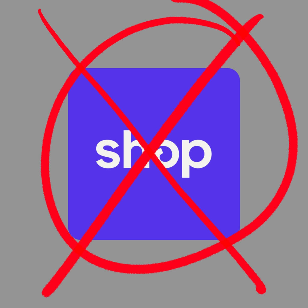 We've removed our shop from the Shop App!