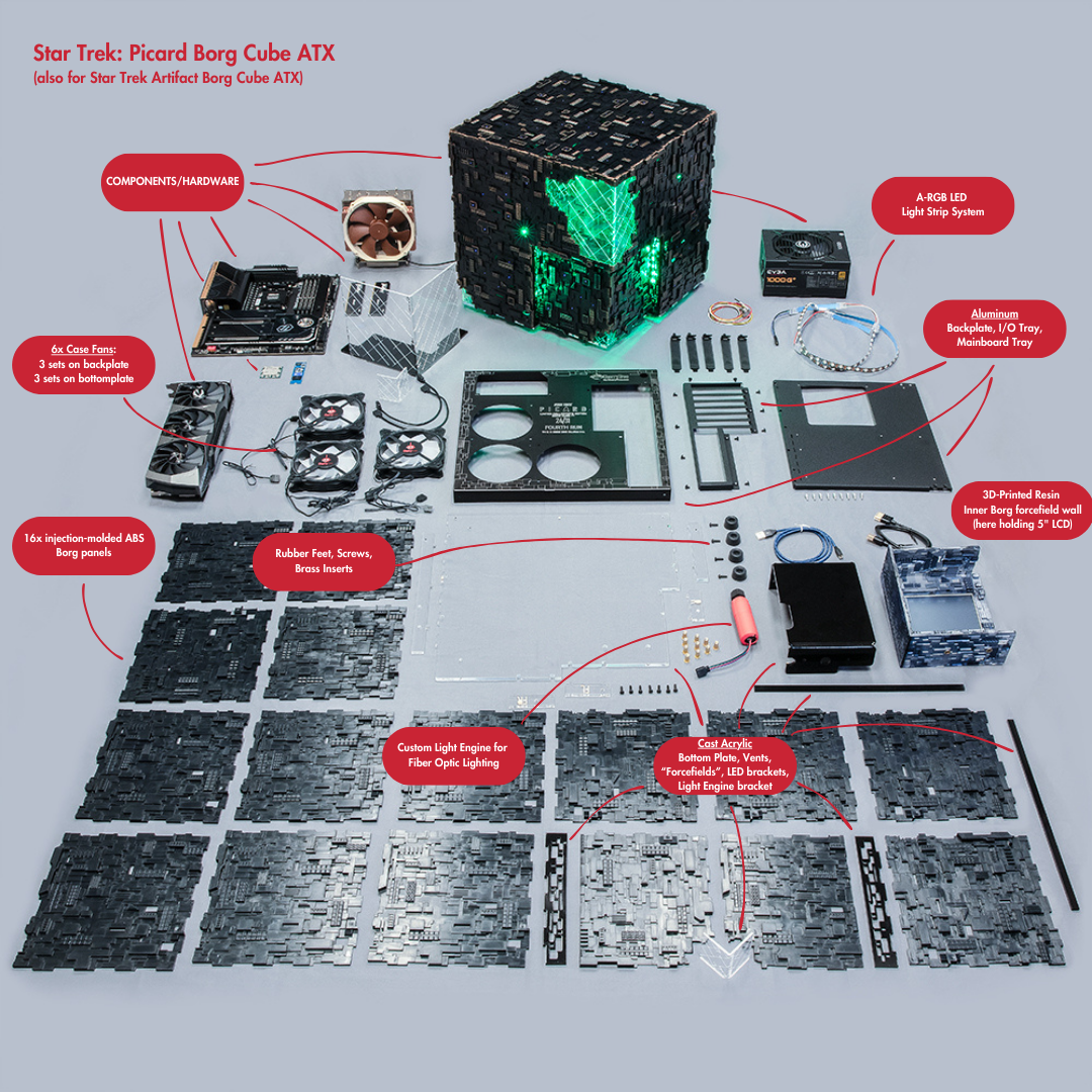 How It’s Made - Our Star Trek: Picard Borg Cube ATX PC – CherryTree Inc