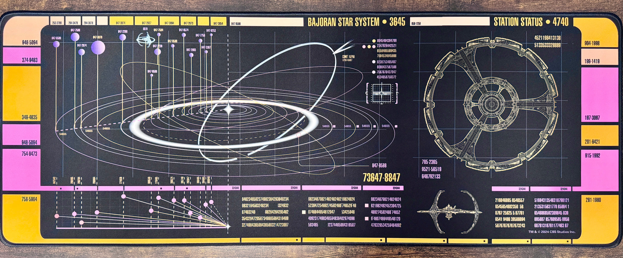 Star Trek DS9 LCARS Large Gaming Mouse Pad – CherryTree Inc