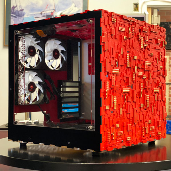 Star Trek Borg Cube ATX RED Edition | Tower PC Case (Ready to Ship ...