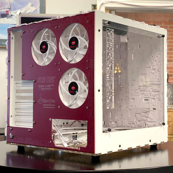 Star Trek Borg Cube ATX SNOW WHITE Edition Tower PC Case (Ready