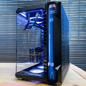CherryQuarium Custom PC by CherryTree Inc. with LCARS faceplate design