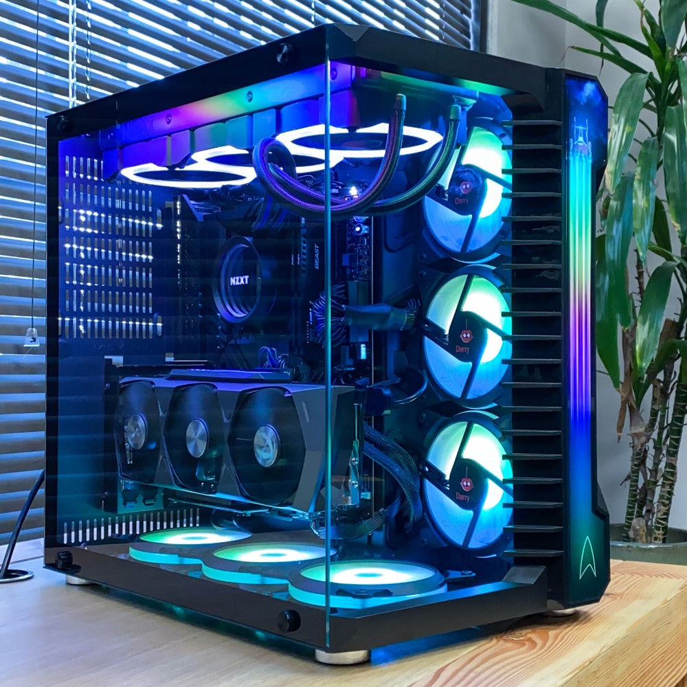 CherryQuarium Custom PC by CherryTree Inc. with A-RGB lighting and fans