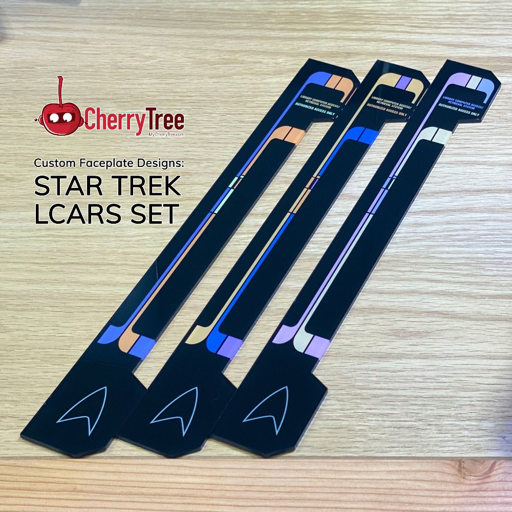 CherryQuarium Custom PC by CherryTree Inc. Star Trek LCARS Faceplate Design Set