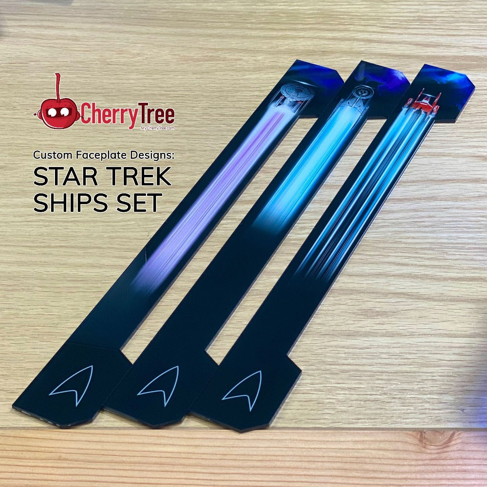 CherryQuarium Custom PC by CherryTree Inc. Star Trek Ships Faceplate Design Set