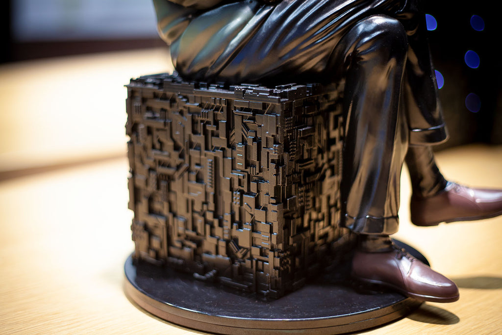 Detail of Borg Cube on Bernardus of Borg Statue 12" Figurine by CherryTree Inc.