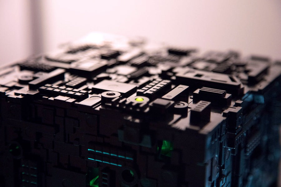 Detail of Star Trek Borg Micro Cube Pentium | Borg Cube Computers and Cases 