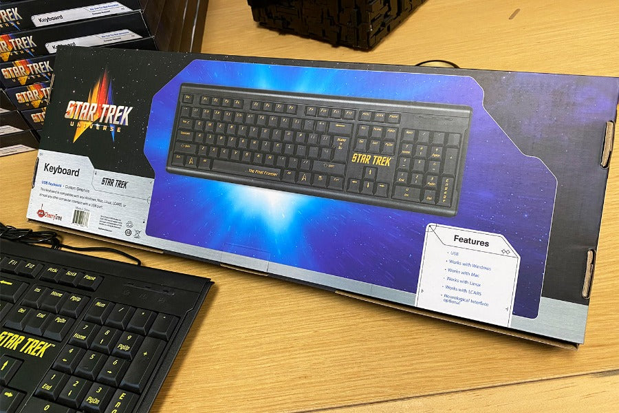 Star Trek: The Next Generation Office Computer USB Keyboard box back